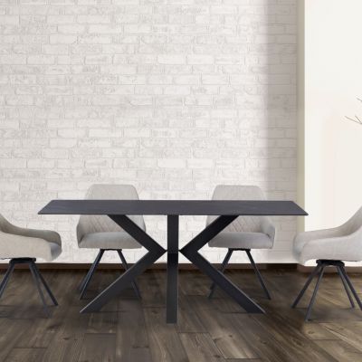 Black Sintered Stone 1.8M Dining Table