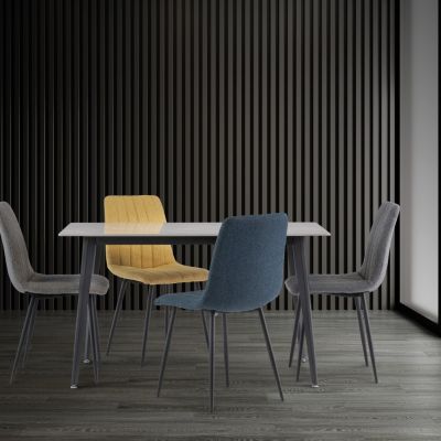 Grey 1.3m Sintered Stone Dining Table