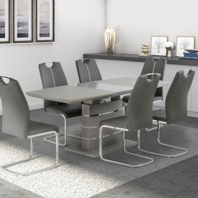 Matt Grey 1.4m Extending Dining Table