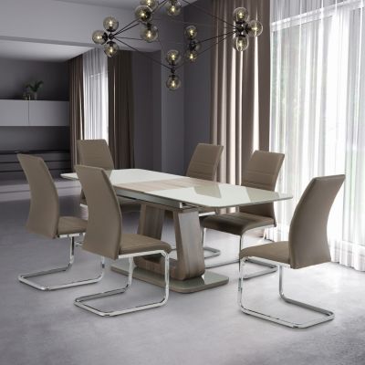 1.4m Grey Extending Dining Table