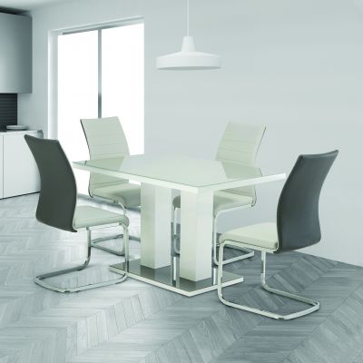 1.2m Dining Table with glass base