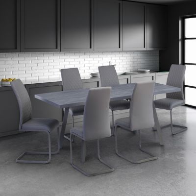 Dark Rhine 1.6m Extending Dining Table (Straight Leg)