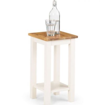 Coxmoor Tall Narrow Side Table - Ivory & Oak