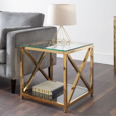 Miami Lamp Table - Gold
