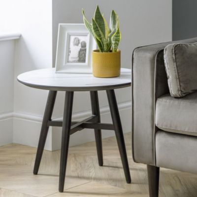 Firenze Marble Effect Lamp Table