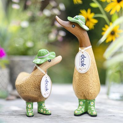 Floral Hat & Boot Duckys