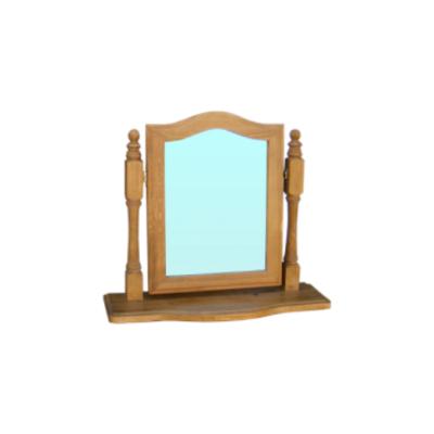 Cottage Pine Dressing Mirror on Stand