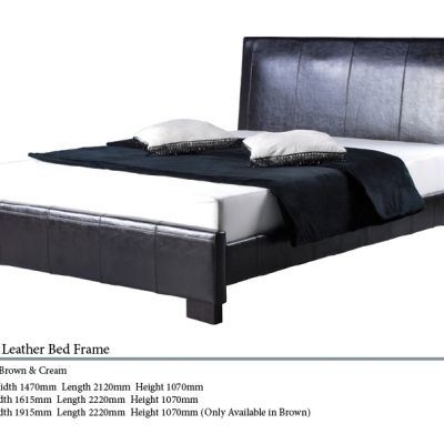 Leader Leather Bed